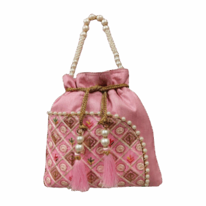 Elegant Dual Grace Silk Potli Bag for Weddings and Parties