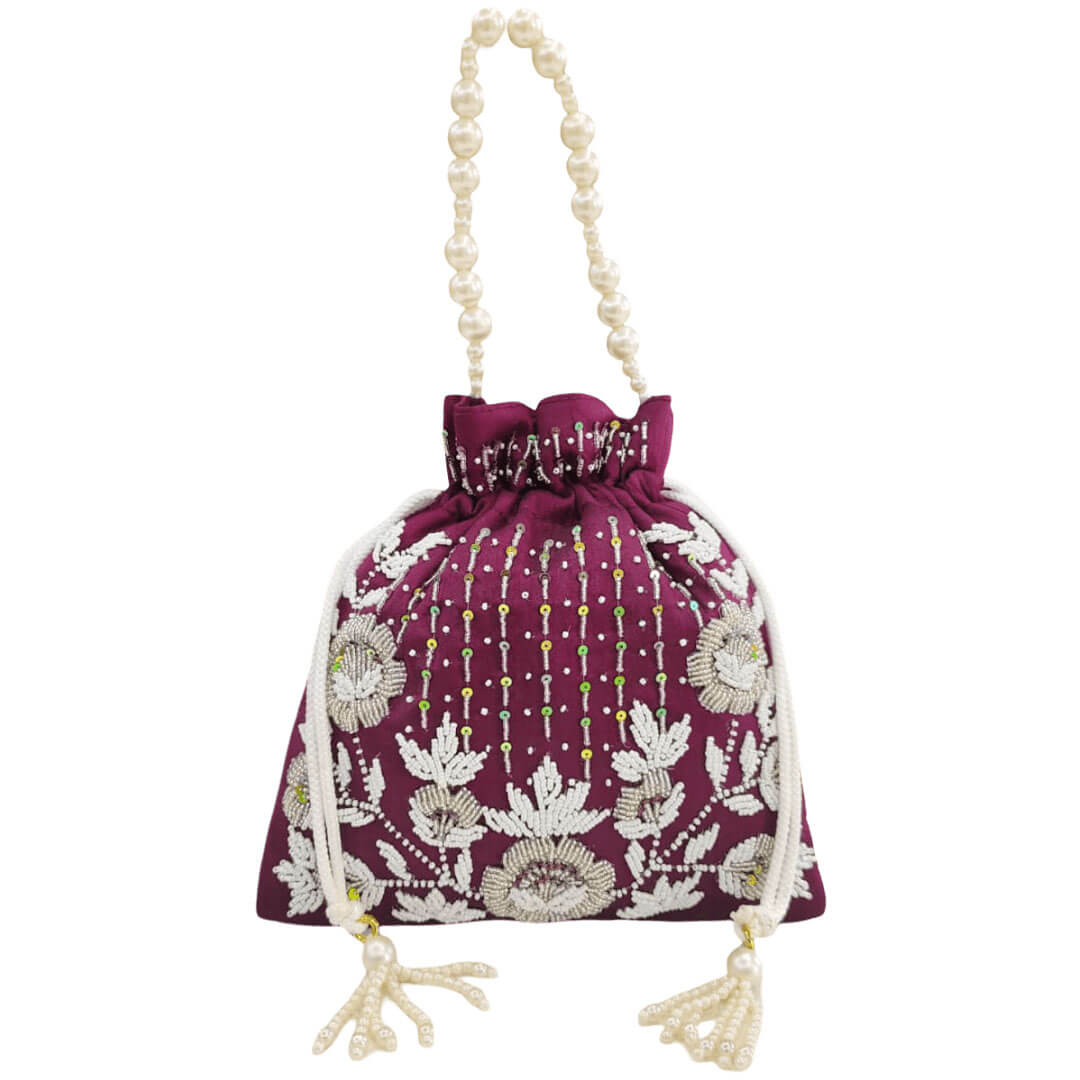 Traditional Khatwork Bridal Potli Bag