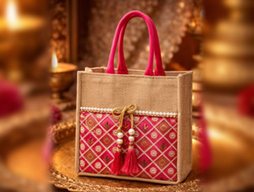 designer jute bag